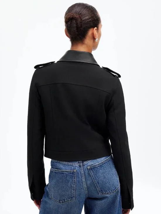 Madewell Shrunken Black Utility Jacket - Picture 4 of 5